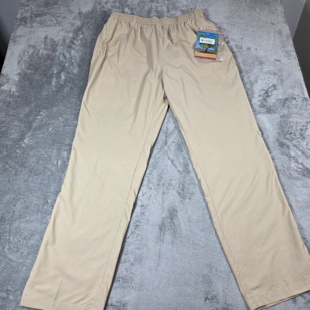 Coolibar Pants Mens XXL Beige Lightweight UV Protect Beach Golf Convertible NEW